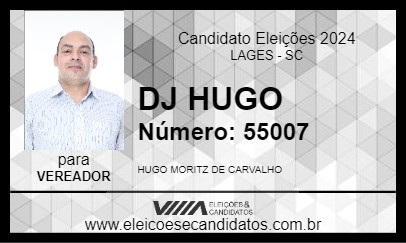 Candidato DJ HUGO 2024 - LAGES - Eleições