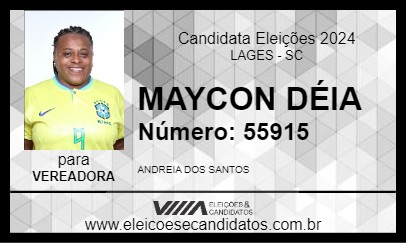 Candidato MAYCON  DÉIA 2024 - LAGES - Eleições