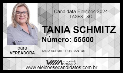 Candidato TANIA SCHMITZ 2024 - LAGES - Eleições