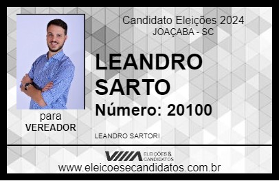 Candidato LEANDRO SARTO 2024 - JOAÇABA - Eleições