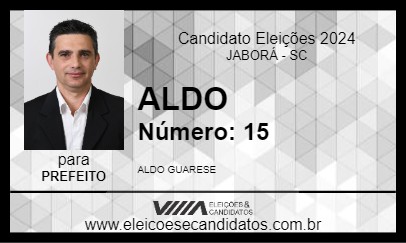 Candidato ALDO 2024 - JABORÁ - Eleições