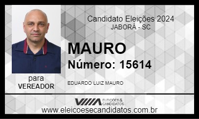 Candidato MAURO 2024 - JABORÁ - Eleições