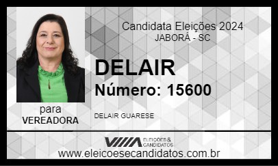 Candidato DELAIR 2024 - JABORÁ - Eleições