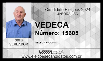 Candidato VEDECA 2024 - JABORÁ - Eleições