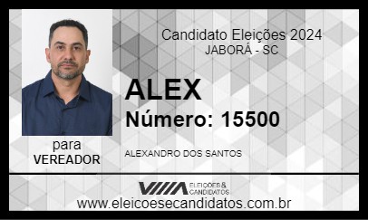 Candidato ALEX 2024 - JABORÁ - Eleições