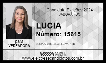 Candidato LUCIA 2024 - JABORÁ - Eleições