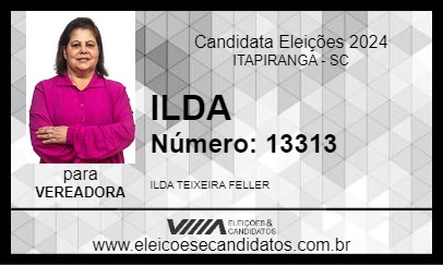 Candidato ILDA 2024 - ITAPIRANGA - Eleições