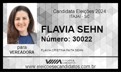 Candidato FLAVIA SEHN 2024 - ITAJAÍ - Eleições