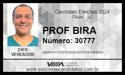 Candidato PROF BIRA 2024 - ITAJAÍ - Eleições