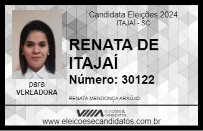 Candidato RENATA DE ITAJAÍ 2024 - ITAJAÍ - Eleições