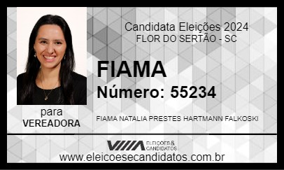 Candidato FIAMA 2024 - FLOR DO SERTÃO - Eleições