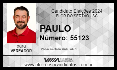 Candidato PAULO 2024 - FLOR DO SERTÃO - Eleições