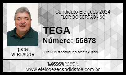 Candidato TEGA 2024 - FLOR DO SERTÃO - Eleições