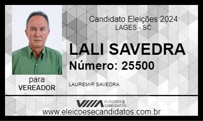 Candidato LALI SAVEDRA 2024 - LAGES - Eleições