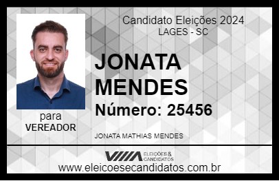 Candidato JONATA MENDES 2024 - LAGES - Eleições