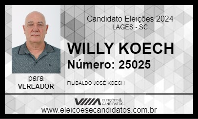 Candidato WILLY KOECH 2024 - LAGES - Eleições