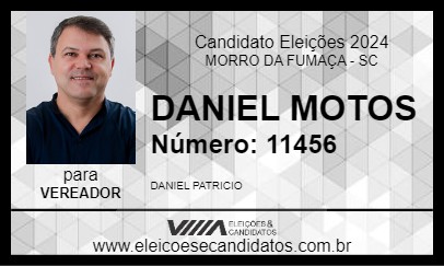 Candidato DANIEL MOTOS 2024 - MORRO DA FUMAÇA - Eleições