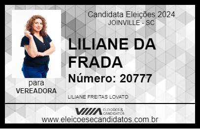 Candidato LILIANE DA FRADA 2024 - JOINVILLE - Eleições