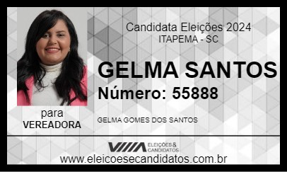 Candidato GELMA SANTOS 2024 - ITAPEMA - Eleições