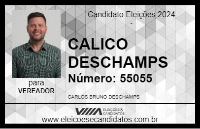 Candidato CALICO DESCHAMPS 2024 - ITAPEMA - Eleições