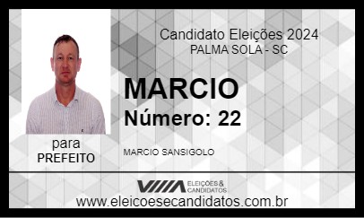 Candidato MARCIO 2024 - PALMA SOLA - Eleições