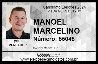 Candidato MANOEL MARCELINO 2024 - VITOR MEIRELES - Eleições