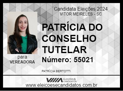 Candidato PATRICIA BERTOTTI 2024 - VITOR MEIRELES - Eleições