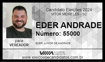 Candidato EDER ANDRADE 2024 - VITOR MEIRELES - Eleições