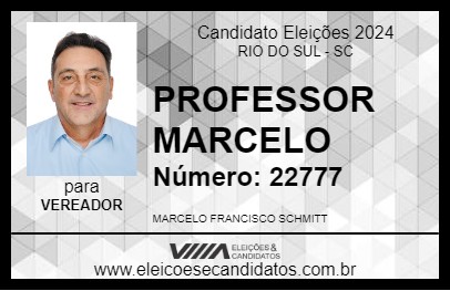 Candidato PROFESSOR MARCELO 2024 - RIO DO SUL - Eleições