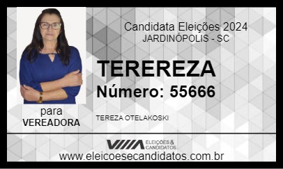 Candidato TEREZA 2024 - JARDINÓPOLIS - Eleições