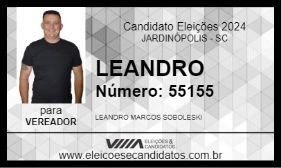 Candidato LEANDRO 2024 - JARDINÓPOLIS - Eleições