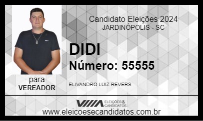 Candidato DIDI 2024 - JARDINÓPOLIS - Eleições