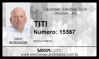 Candidato TITI 2024 - ORLEANS - Eleições