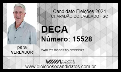 Candidato DECA 2024 - CHAPADÃO DO LAGEADO - Eleições