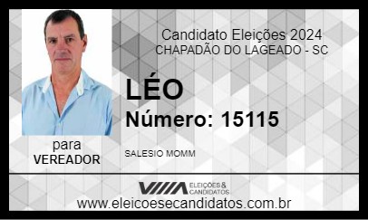 Candidato LÉO 2024 - CHAPADÃO DO LAGEADO - Eleições