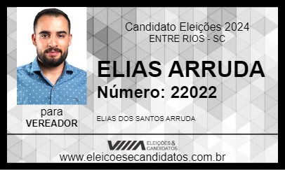 Candidato ELIAS ARRUDA 2024 - ENTRE RIOS - Eleições