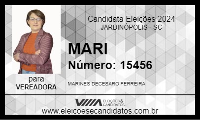 Candidato MARI 2024 - JARDINÓPOLIS - Eleições