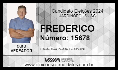 Candidato FREDERICO 2024 - JARDINÓPOLIS - Eleições