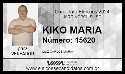 Candidato KIKO MARIA 2024 - JARDINÓPOLIS - Eleições