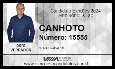 Candidato CANHOTO 2024 - JARDINÓPOLIS - Eleições