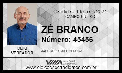 Candidato ZÉ BRANCO 2024 - CAMBORIÚ - Eleições