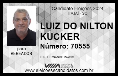 Candidato LUIZ FERNANDO NK 2024 - ITAJAÍ - Eleições