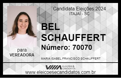 Candidato BEL SCHAUFFERT 2024 - ITAJAÍ - Eleições