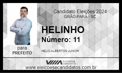 Candidato HELINHO 2024 - GRÃO-PARÁ - Eleições