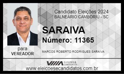 Candidato SARAIVA 2024 - BALNEÁRIO CAMBORIÚ - Eleições