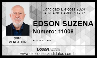 Candidato EDSON SUZENA 2024 - BALNEÁRIO CAMBORIÚ - Eleições