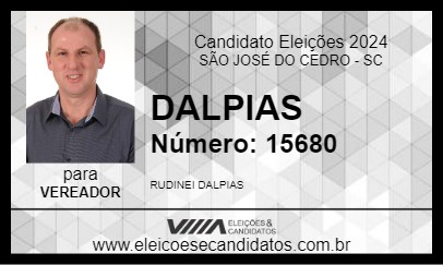 Candidato DALPIAS 2024 - SÃO JOSÉ DO CEDRO - Eleições