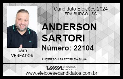 Candidato ANDERSON SARTORI 2024 - FRAIBURGO - Eleições