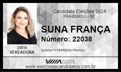 Candidato SUNA FRANÇA 2024 - FRAIBURGO - Eleições