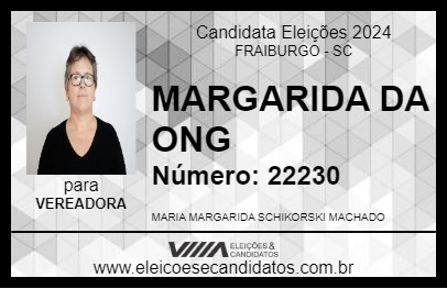 Candidato MARGARIDA DA ONG 2024 - FRAIBURGO - Eleições